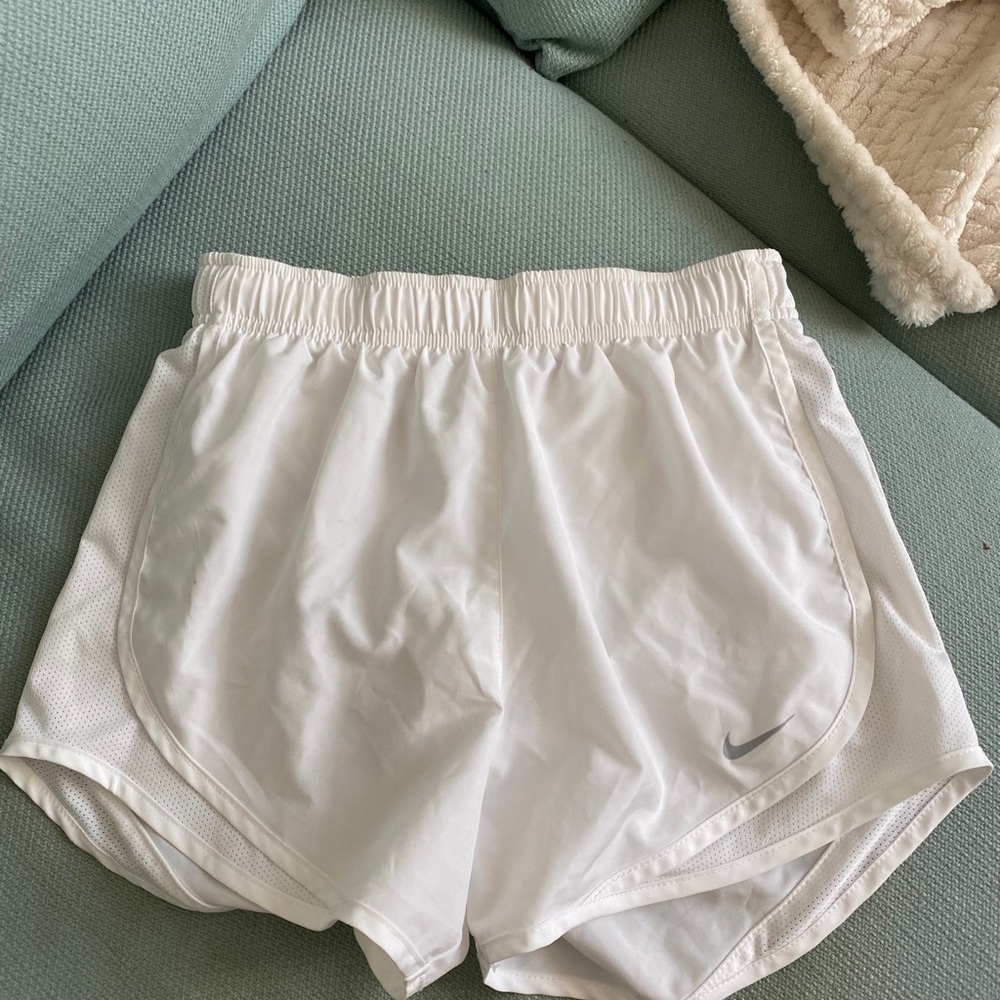 White Nike Dri Fit Shorts